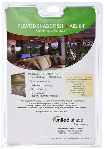 PLEATED SHADE FIRST AID KIT